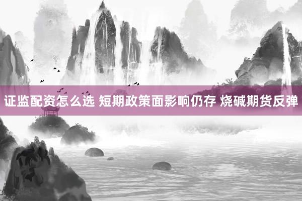 证监配资怎么选 短期政策面影响仍存 烧碱期货反弹