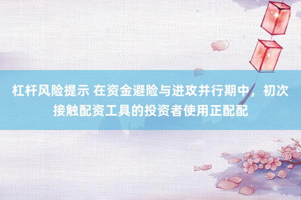 杠杆风险提示 在资金避险与进攻并行期中，初次接触配资工具的投资者使用正配配