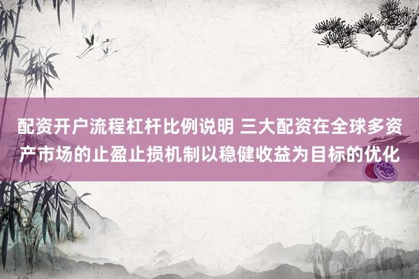 配资开户流程杠杆比例说明 三大配资在全球多资产市场的止盈止损机制以稳健收益为目标的优化